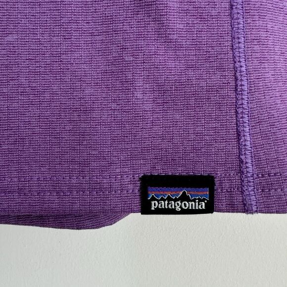 Patagonia Baselayer Top Womens XS Purple Capilene Thermal Mid Weight Crew - Picture 8 of 11